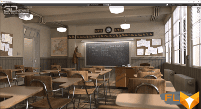  Blender 2.91 classroom (power grid) 