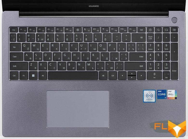 Overview of the laptop Huawei MateBook D16 (RLEF-X) on the i7-12700H processor