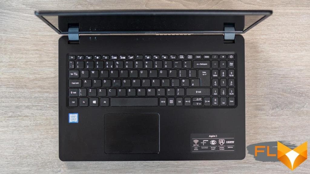 Acer Aspire 3 review keyboard