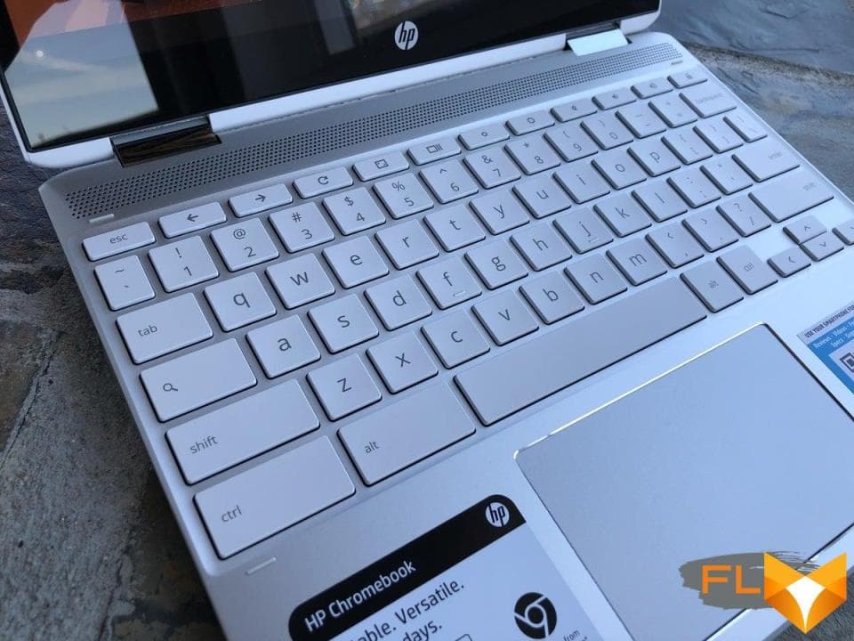 hp chromebook x360 12b keyboard detail
