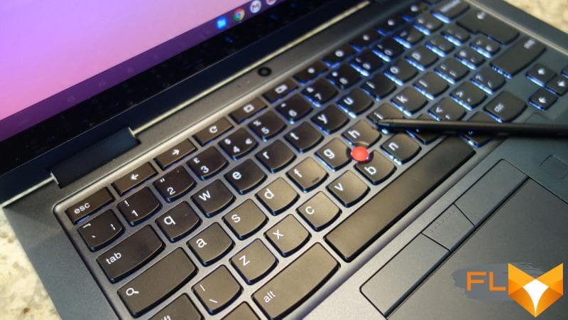ThinkPad C13 Yoga Chromebook: Keyboard